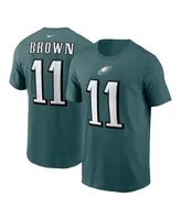 Men's Philadelphia Eagles A.J. Brown Nike Black Player Name & Number T-Shirt