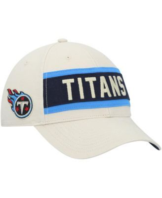 New Era Men's Cream and Navy Tennessee Titans 2022 Sideline 39THIRTY 2-Tone  Flex Hat