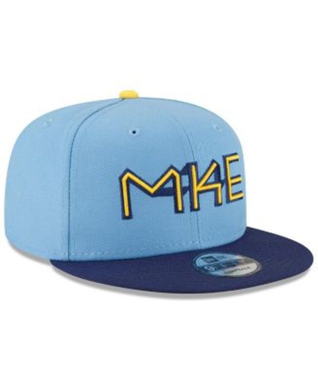 Milwaukee Brewers New Era 2022 City Connect 9FIFTY Snapback Adjustable Hat  - Powder Blue