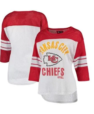 New Era / Women's Kansas City Chiefs Lace White Plus Size Long Sleeve  T-Shirt