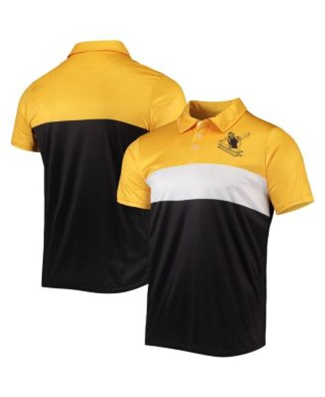 MSX by Michael Strahan Men's Gold and Black Pittsburgh Steelers Challenge  Color Block Performance Polo - Macy's