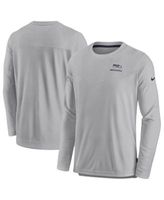 Men's Nike Gray Seattle Seahawks Sideline Lockup Performance Long Sleeve T-Shirt