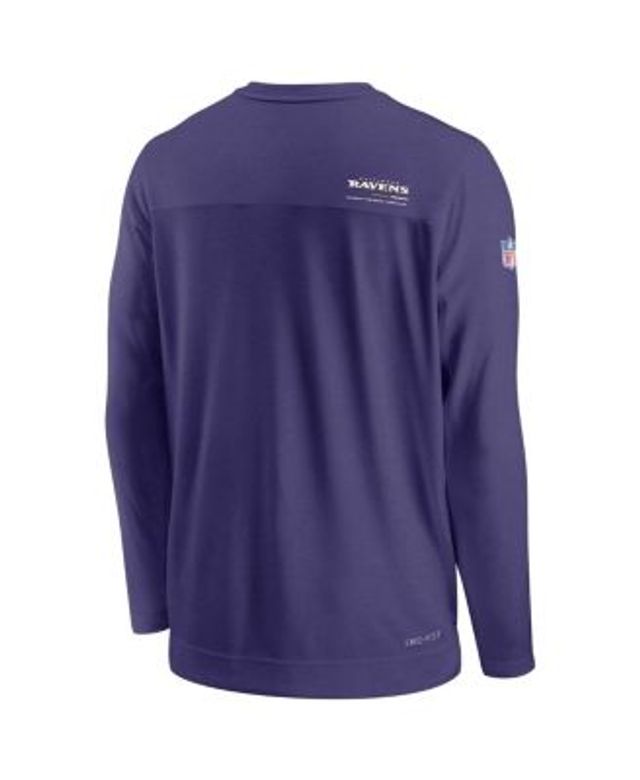 Nike, Shirts, Nike Drifit Coachs Ls Baltimore Ravens Mens L