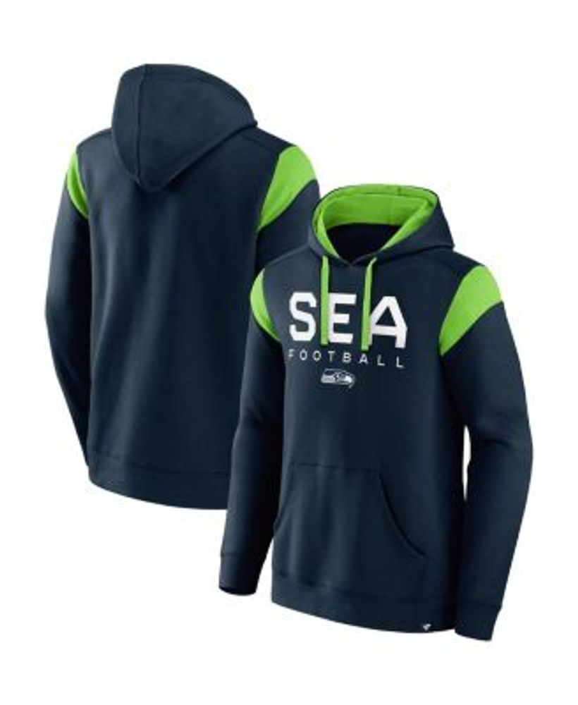 Seattle Seahawks Color Block Men's Nike NFL Pullover Hoodie.