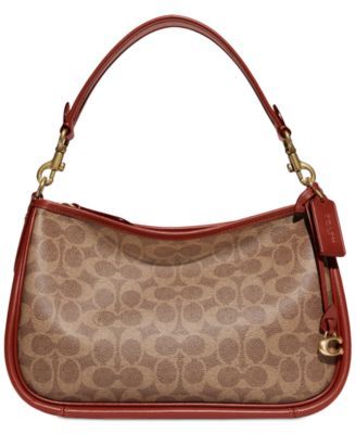 COACH Polished Pebbled Leather Cassie Crossbody 19 - Macy's