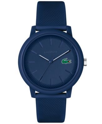 Men's L.12.12 Blue Silicone Strap Watch 42mm