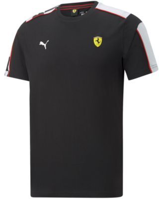Men's Ferrari MT7 Race Crewneck Short-Sleeve Logo T-Shirt Puma Black