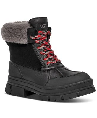 guess women's haler lace up combat booties