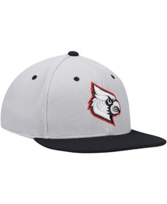 Adidas / Men's Louisville Cardinals Black On-Field Baseball Fitted Hat
