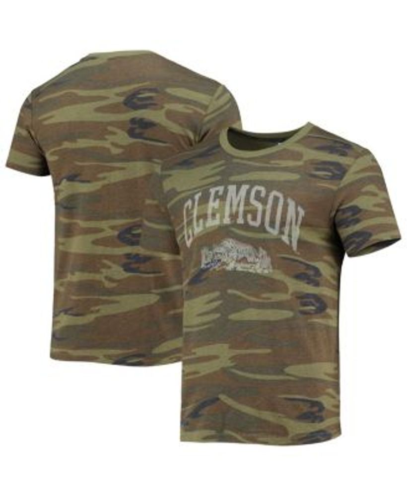 Men's Nike Black Detroit Tigers Camo Logo T-Shirt