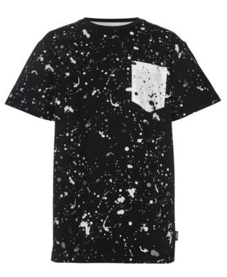 Big Boys Suzuka Paint Splatter Print Short Sleeves Knit Crew T-shirt