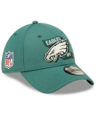 Men's New Era White/Black Philadelphia Eagles 2022 NFL Crucial Catch  39THIRTY Coaches Flex Hat