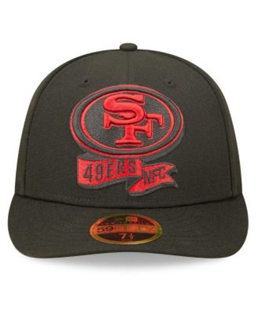 Men's New Era Black San Francisco 49ers 2022 Sideline 59FIFTY Low Profile  Pop Fitted Hat