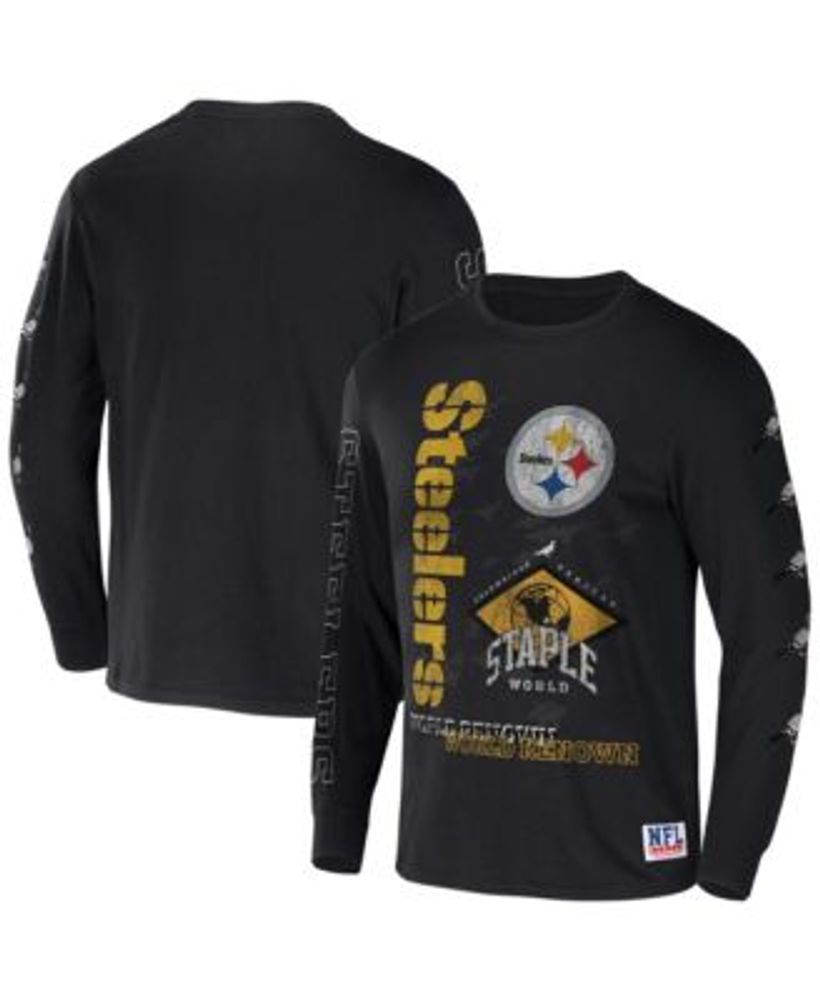 Pittsburgh Steelers NFL x Darius Rucker Collection by Fanatics Football  Striped T-Shirt - White