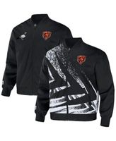 NFL Properties Men's NFL X Staple Black Chicago Bears Embroidered  Reversable Nylon Jacket