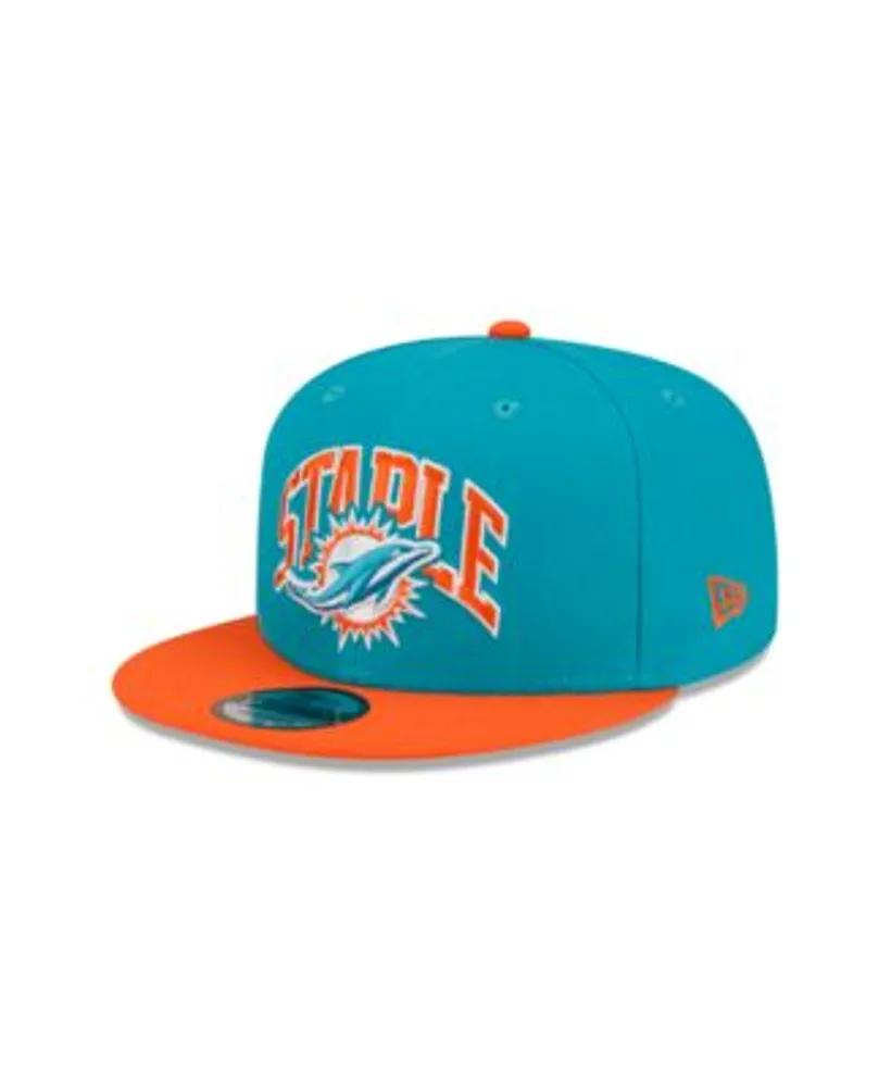 Miami Dolphins New Era Youth Main Trucker 9FIFTY Snapback Hat - Aqua