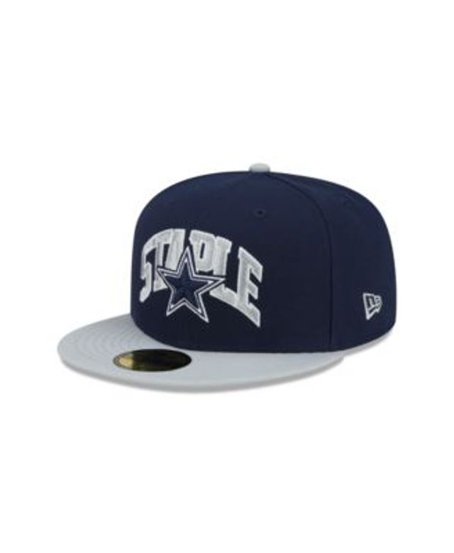 Dallas Cowboys New Era Omaha II 59FIFTY Fitted Hat - White/Navy