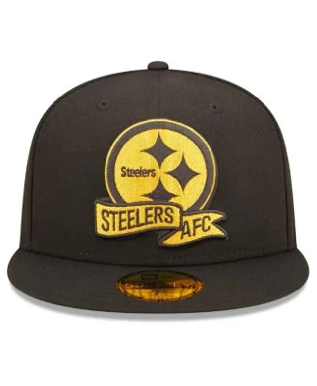 Pittsburgh Steelers New Era 2022 Sideline 9FIFTY Ink Dye Snapback Hat -  Black