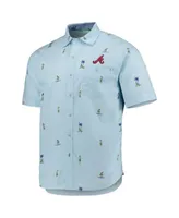 Men's Royal Atlanta Braves Big & Tall Button-Up Shirt