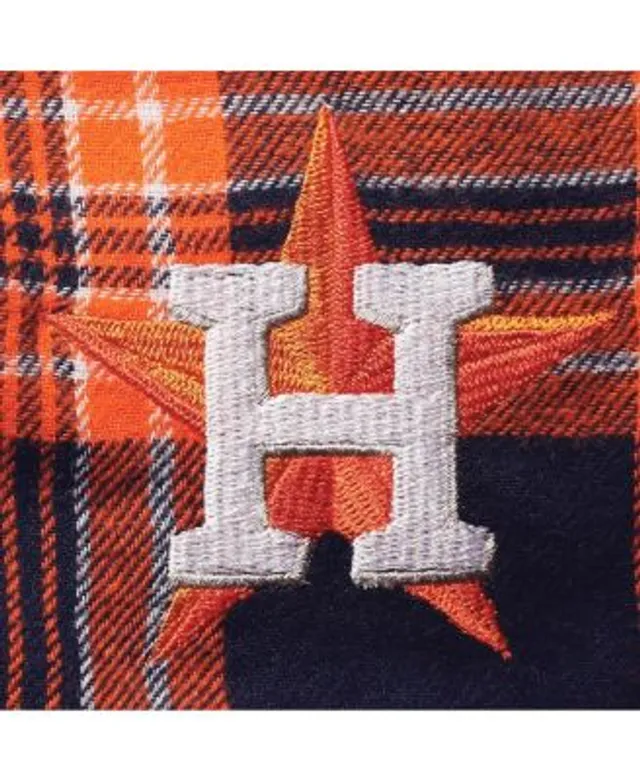 Men's Houston Astros Concepts Sport Navy/Orange Ledger Flannel Boxers