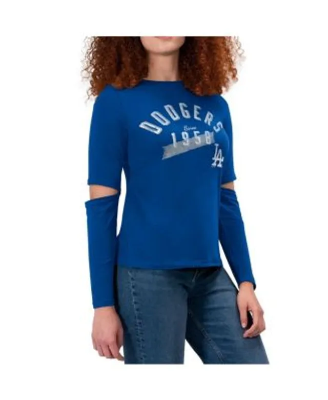 Women's Refried Apparel Royal Los Angeles Dodgers Cropped T-Shirt