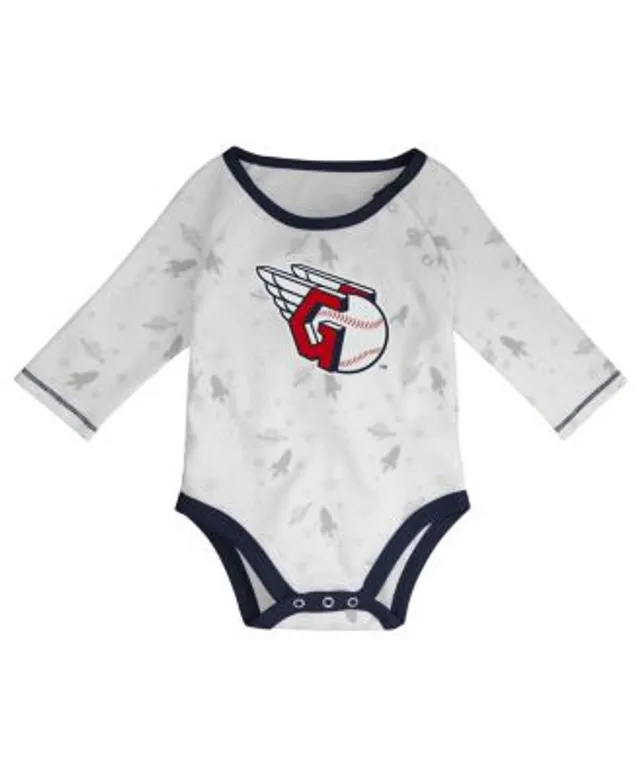 Outerstuff Infant Boys and Girls Red, Navy, White Atlanta Braves Minor  League Player Three-Pack Bodysuit Set