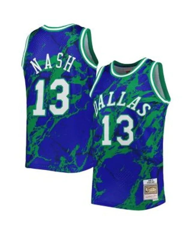 Men's Mitchell & Ness Steve Nash Blue Dallas Mavericks Hardwood Classics  Swingman Jersey