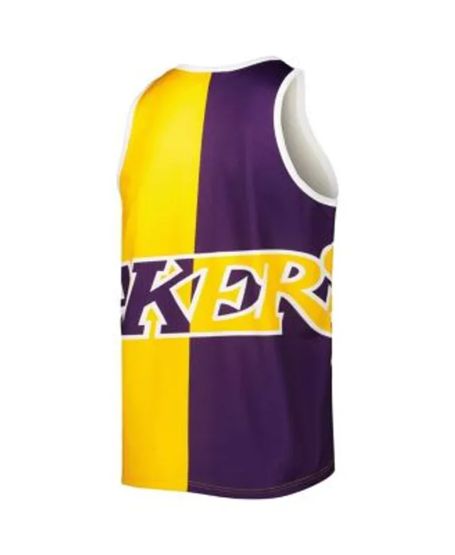 Men's Mitchell & Ness Magic Johnson Purple Los Angeles Lakers Big