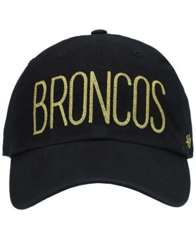 47 Brand Women's '47 Black Denver Broncos Shimmer Text