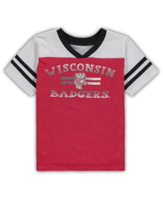 Touch Women's Red and White Boston Sox Shortstop Ombre Raglan V