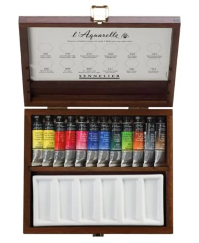 Sennelier French Artists' 6-Color Iridescent Watercolor Introduction Tin  Set