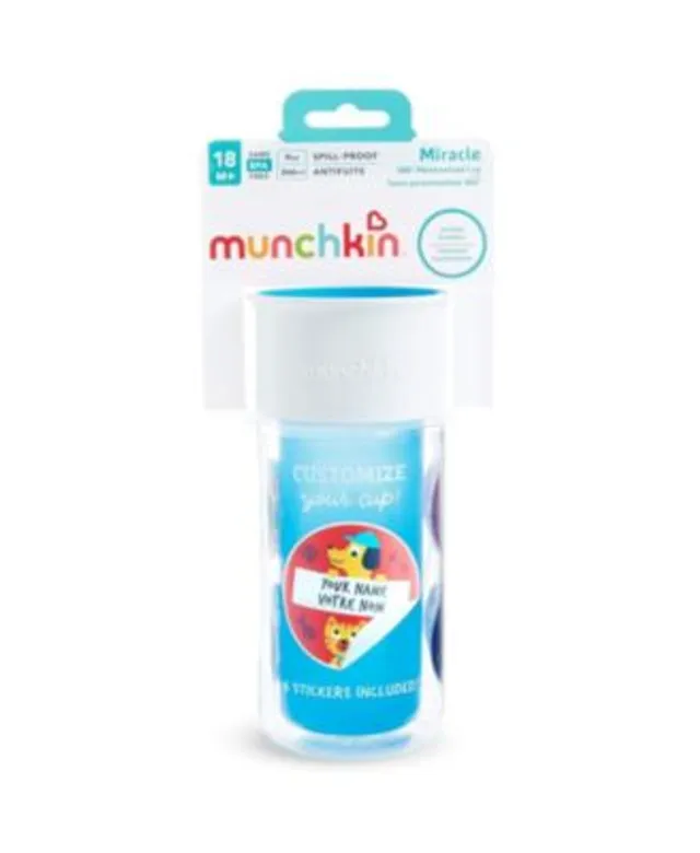 Munchkin Miracle 360 Insulated Sticker Cup, 9 Ounce, Blue