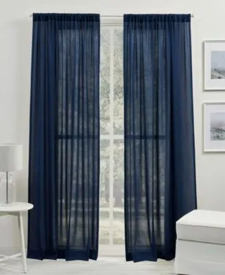 Coralina Sheer Rod Pocket Curtain Panel