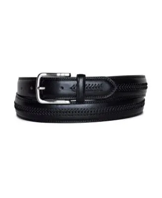 Men's Leather Belt with Lacing