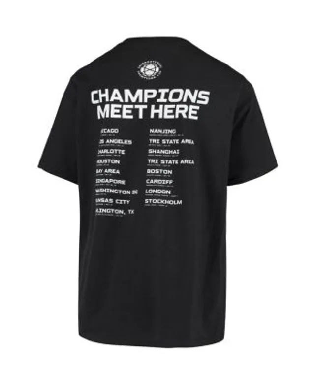 Youth Fanatics Branded Charcoal Atlanta Braves 2021 World Series Champions T-Shirt Size: Medium