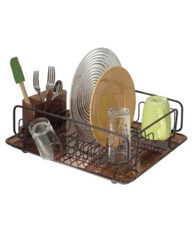 Interdesign Forma Stainless Steel Sink Dish Drainer Rack with Tray