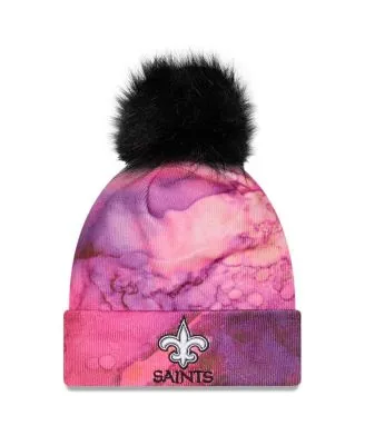 Women's New Orleans Saints Fanatics Branded Heather Gray Ash Cuffed Knit  Hat with Pom