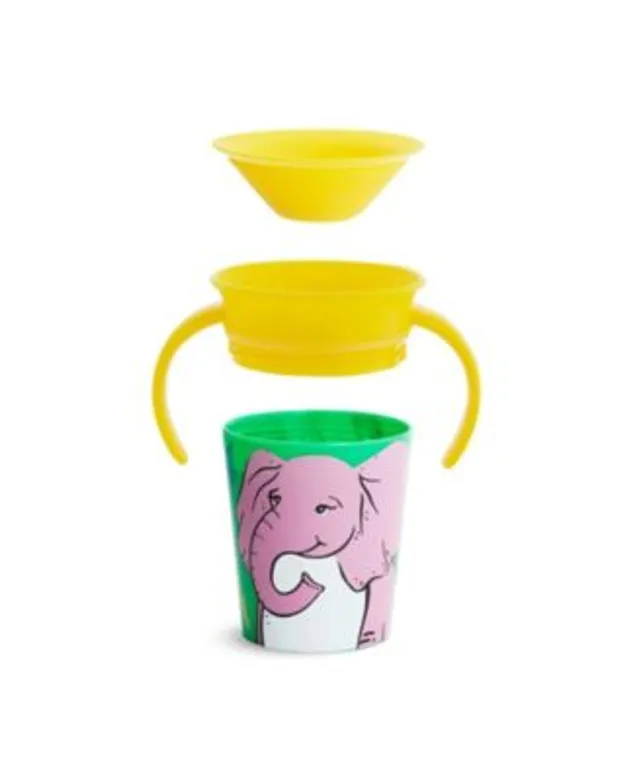 Munchkin Flip N Lock Elephant Straw Cup, 12 oz, Mint