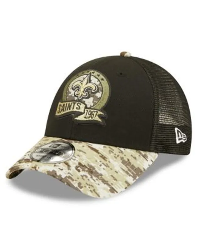 Men's New Era Black/Camo New Orleans Saints 2021 Salute To Service