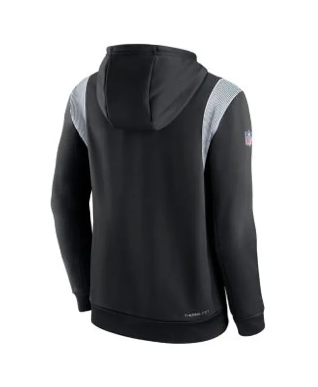 Nike Men's Nike Black Philadelphia Eagles Wordmark Therma Performance  Pullover Hoodie