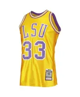 Men's Mitchell & Ness Shaquille O'Neal Purple/Gold LSU Tigers Big