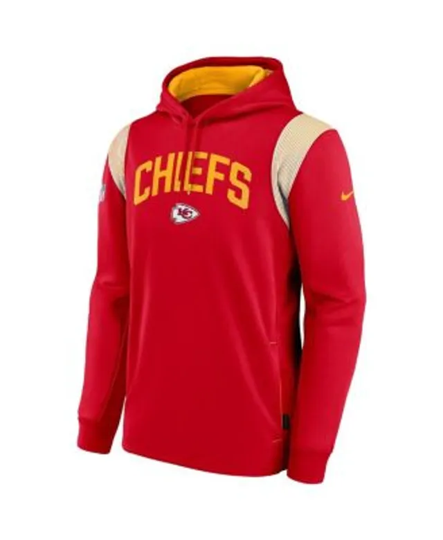 Nike Men's Kansas City Chiefs Sideline Therma-FIT Pullover Hoodie - Grey - XXXL Each