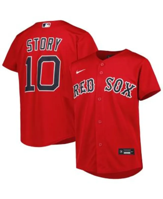 Youth Nike Trevor Story White Boston Red Sox Alternate Replica Player Jersey, M