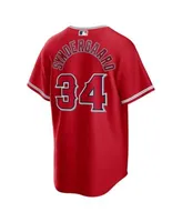 Men's Nike Anthony Rendon Red Los Angeles Angels Alternate Replica Player Name Jersey, S