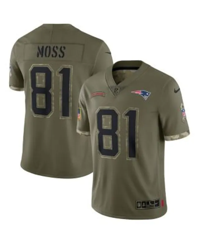 Men's Nike Randy Moss Black New England Patriots Retired Player RFLCTV  Limited Jersey