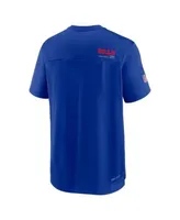 Los Angeles Rams Nike Sideline Coach Chevron Lock Up Long Sleeve V-Neck  Performance T-Shirt - Royal