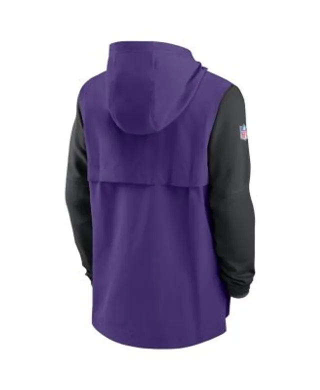 Nike Men's Nike Black Minnesota Vikings Sideline Half-Zip Hoodie