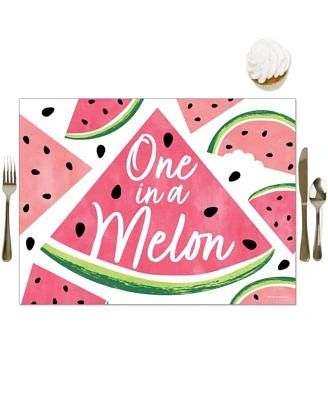 Sweet Watermelon - Party Table Decorations - Fruit Party Placemats - Set of 16