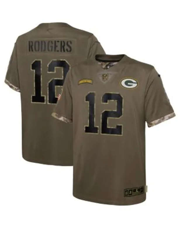 Nike Kids' Green Bay Packers Aaron Rodgers #12 2022 Salute To Service  Jersey