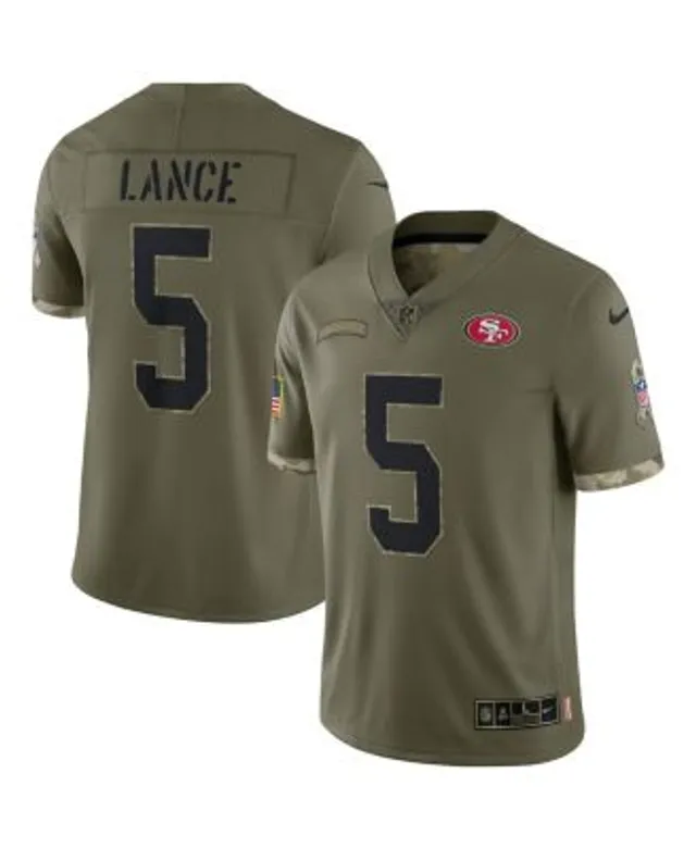 NFL San Francisco 49ers Salute To Service (Trey Lance) Men's Limited  Football Jersey